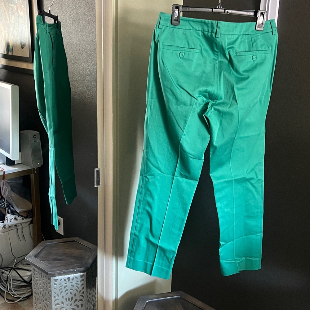 MaxMara, Size 10, Green Cropped Cigarette Pants FITW18 Stretch, Weekend wear - Picture 7 of 7